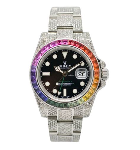 rolex iced rainbow|Rolex rainbow placeholder.